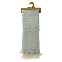 handwoven herringbone throw blanket 40in x 50in