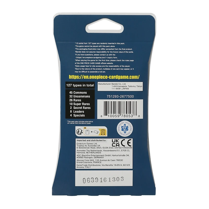 one piece pillars of strength card game booster pack 12-count