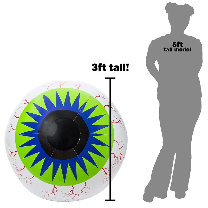inflatable eyeball halloween decoration 40in