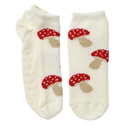 Ladies Cozy Printed Ankle Socks