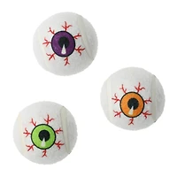 halloween eyeball tennis ball dog toys 3-count