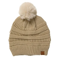 pom sweater knit beanie