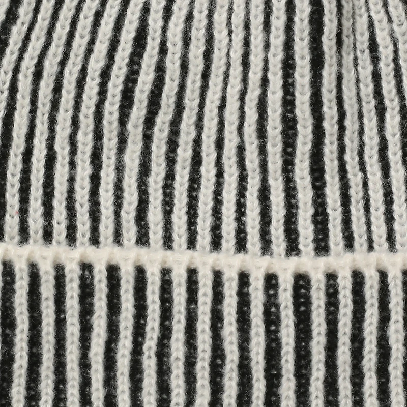 brioche ribbed knit beanie