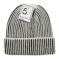 brioche ribbed knit beanie