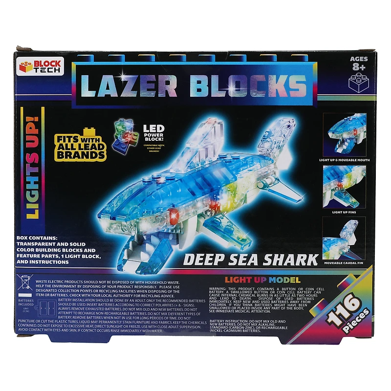 Block Tech® Lazer Blocks LED Building Kit