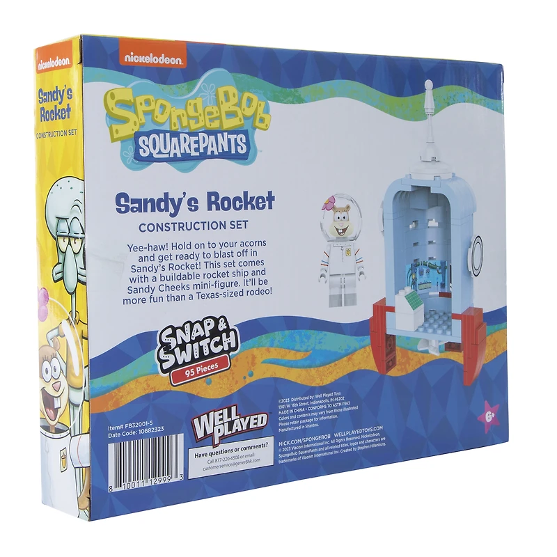spongebob squarepants™ sandy’s rocket construction set
