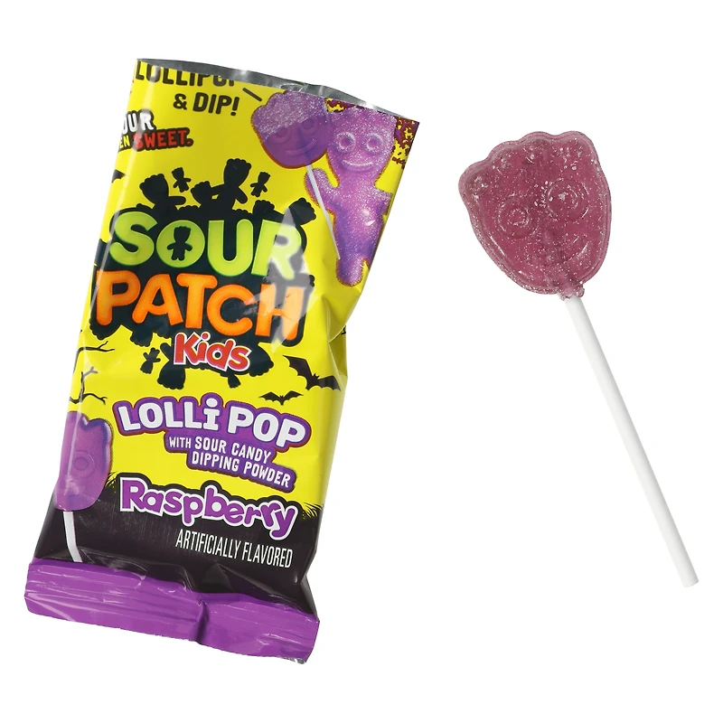 sour patch kids® halloween lollipops with dip 10.58oz