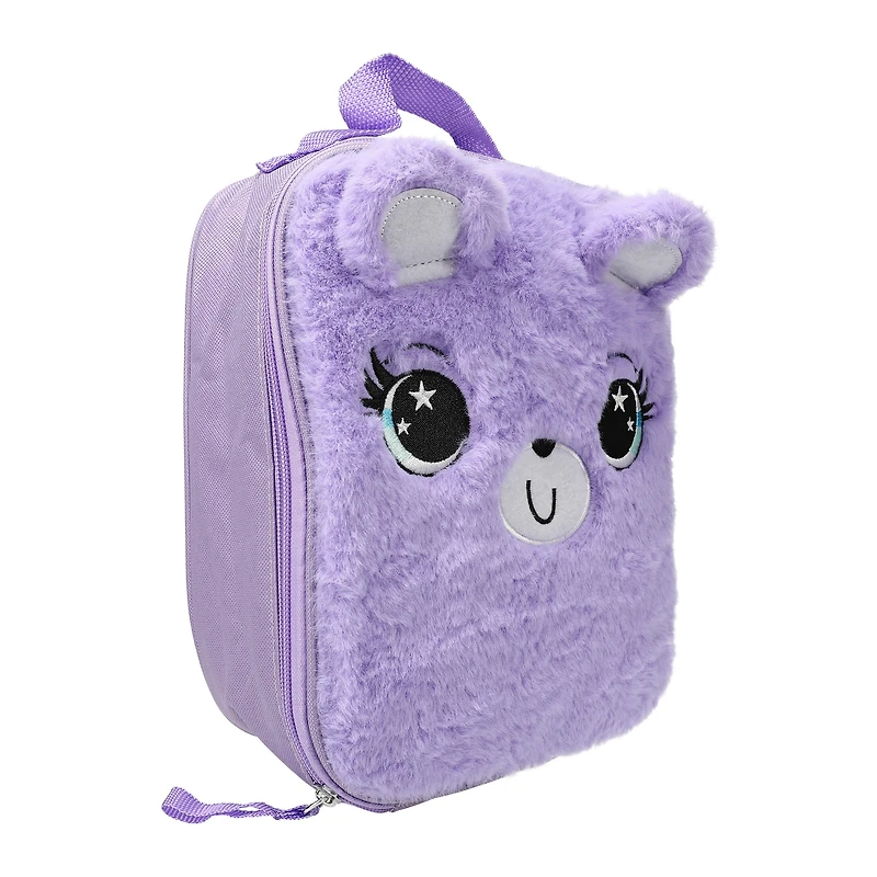 plush animal lunch bag