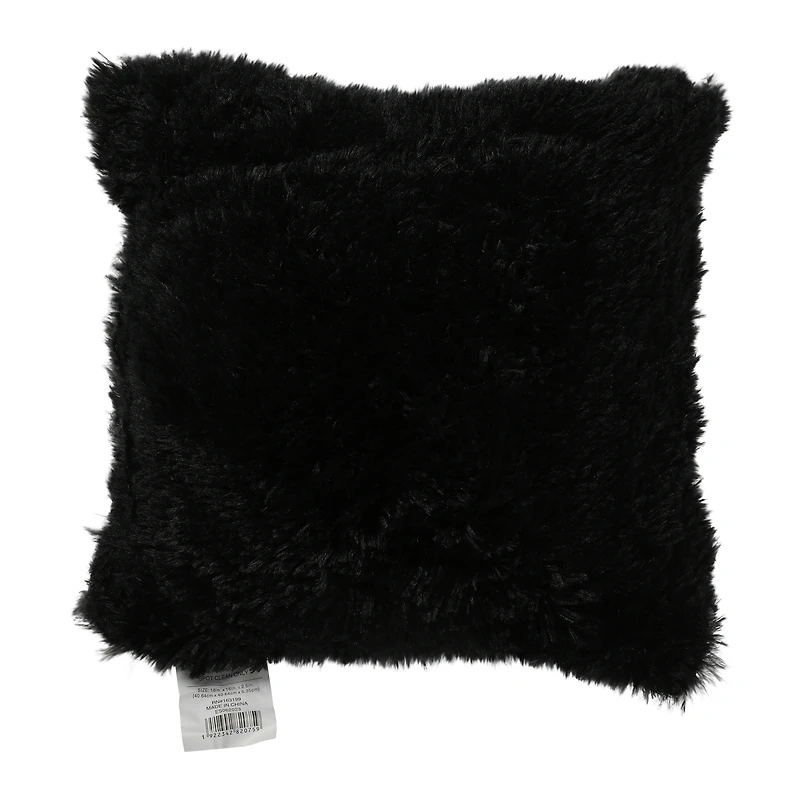 faux fur pillow 16in