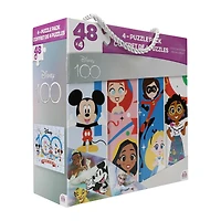 Disney 100 48-piece puzzles 4-count