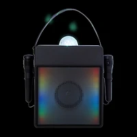 LED bluetooth® wireless karaoke speaker with 2 microphones