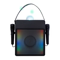 LED bluetooth® wireless karaoke speaker with 2 microphones