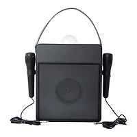 LED bluetooth® wireless karaoke speaker with 2 microphones