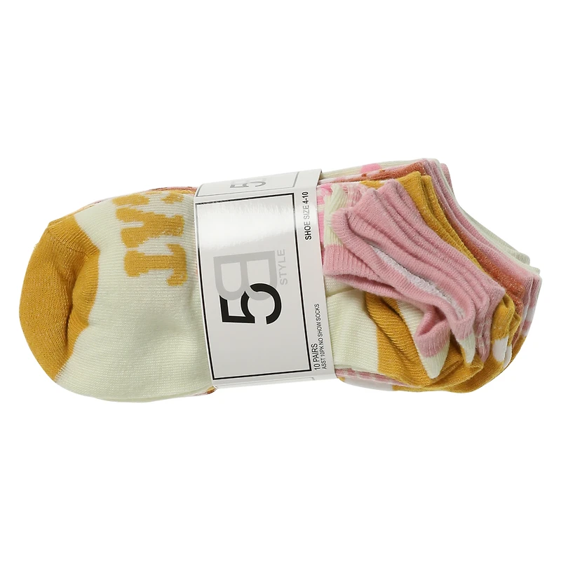 ladies no-show socks 10-pack