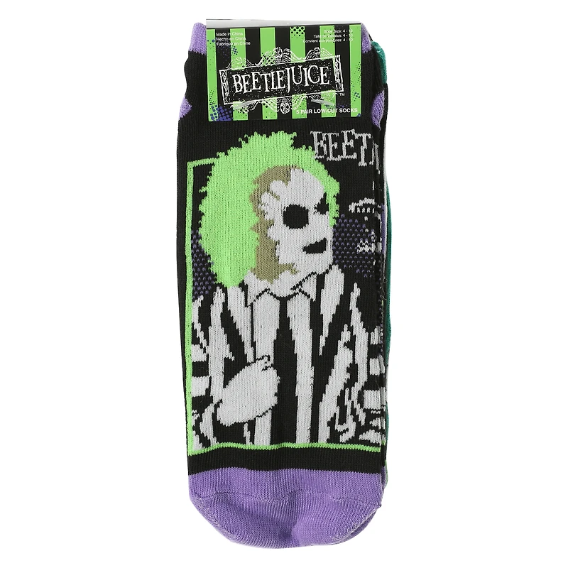 beetlejuice™ ladies low-cut socks 5-pack