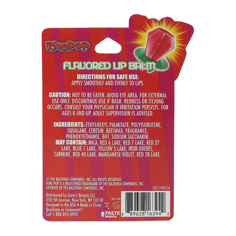 ring pop® strawberry flavored lip balm 0.1oz