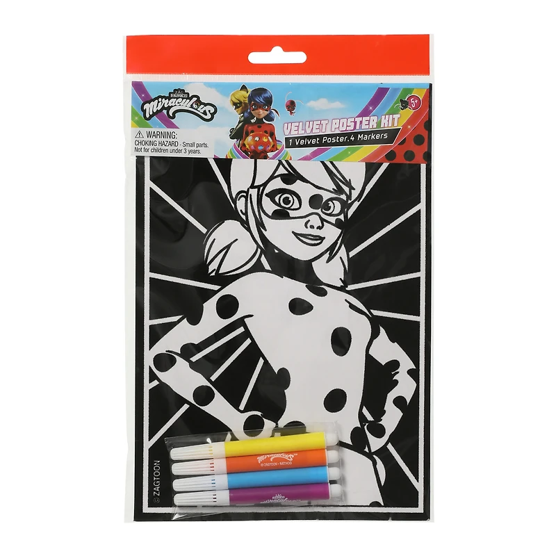 zag heroez miraculous™ velvet poster kit