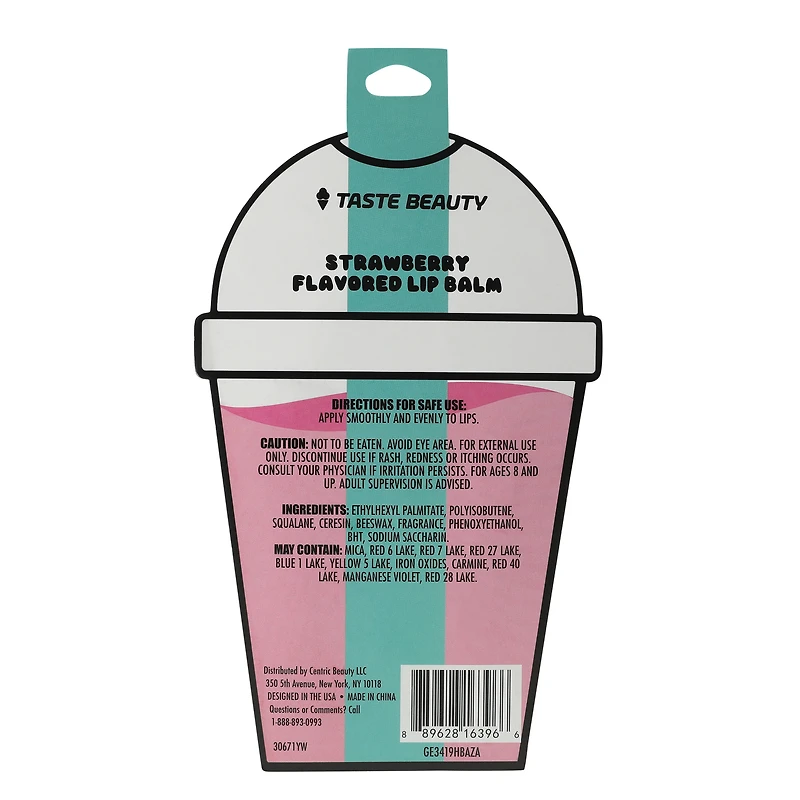 taste beauty® flavored boba tea lip balm 0.18oz