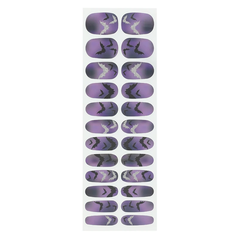 halloween nail wraps 24-piece set