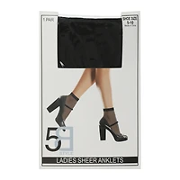 ladies black sheer socks