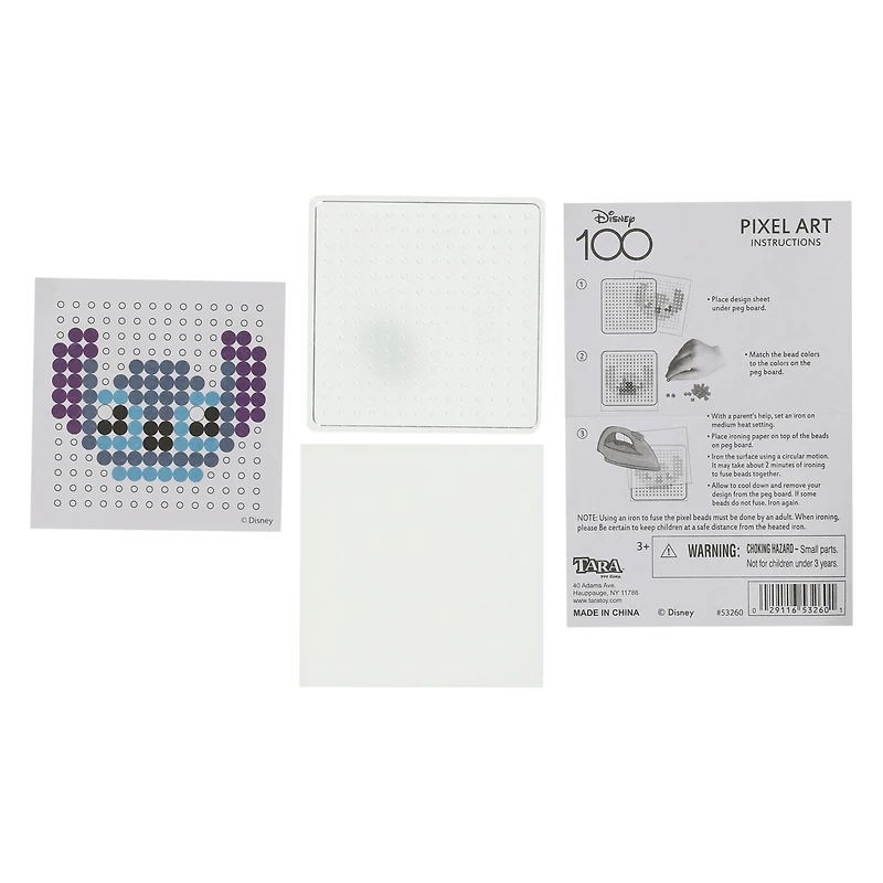 Disney 100 pixel art fused bead kit