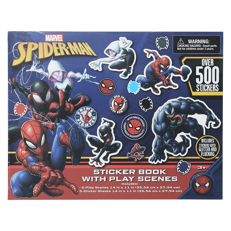 Spider-Man jumbo sticker book with play scenes