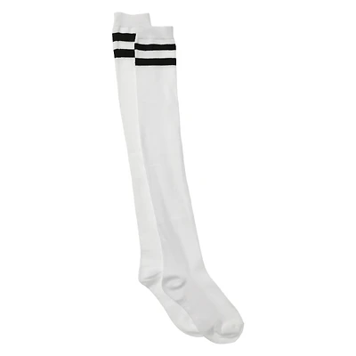 Ladies Striped Over-The-Knee Boot Socks