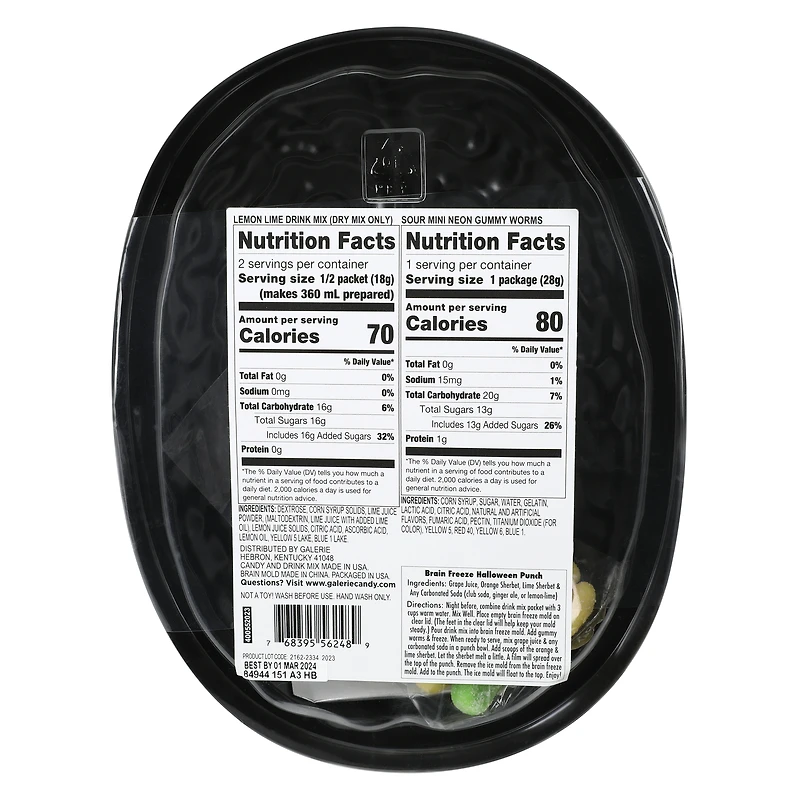 brain freeze ice mold 2.25oz