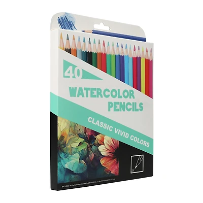 pro series watercolor pencil set 40-count