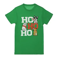 pet lovers ‘ho ho ho’ holiday graphic tee