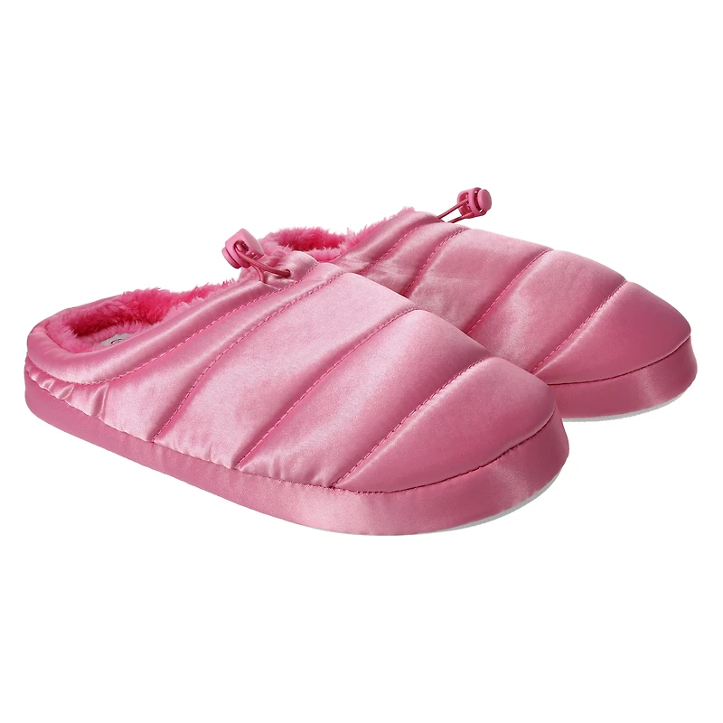Ladies Quilted Puffer Slippers