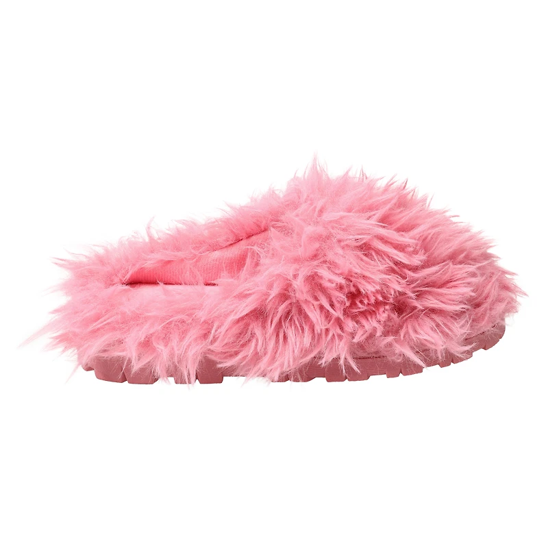 Ladies Faux Fur Fuzzy Slippers