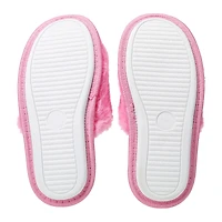 Ladies Fuzzy Scuff Slippers