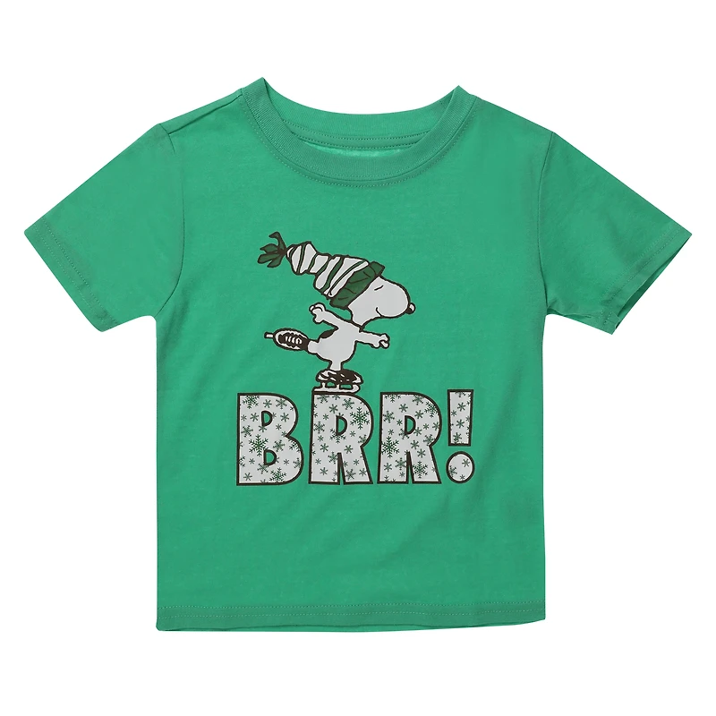 kid's peanuts® snoopy™ ice-skating graphic tee