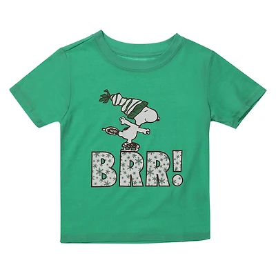kid's peanuts® snoopy™ ice-skating graphic tee
