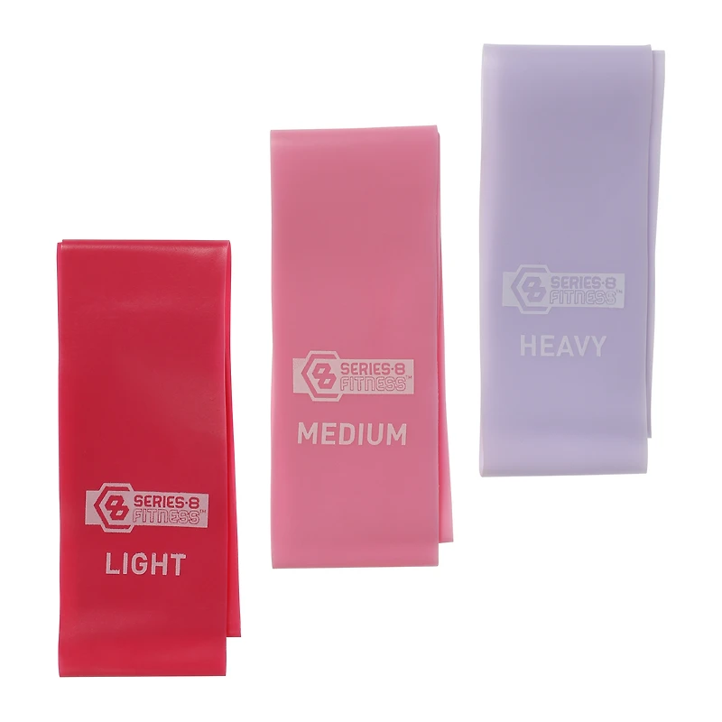 series-8 fitness™ mini resistance bands 3-count