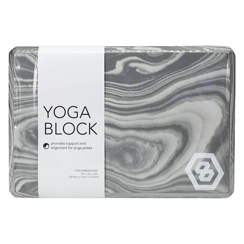 series-8 fitness™ marble print yoga block
