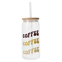 Glass Tumbler With Bamboo Lid 20oz