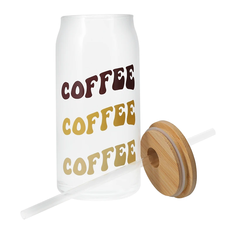 Glass Tumbler With Bamboo Lid 20oz