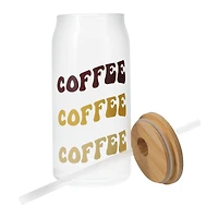 Glass Tumbler With Bamboo Lid 20oz