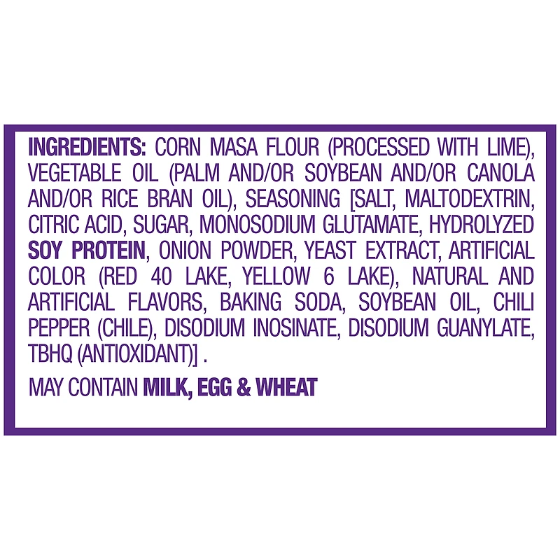 Takis fuego rolled tortilla chips, hot chili pepper and lime artificially flavored, 9.9oz bag