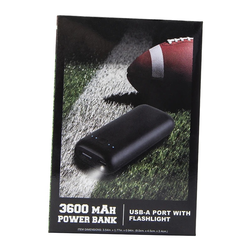 3600mAh Power Bank Charger With Flashlight