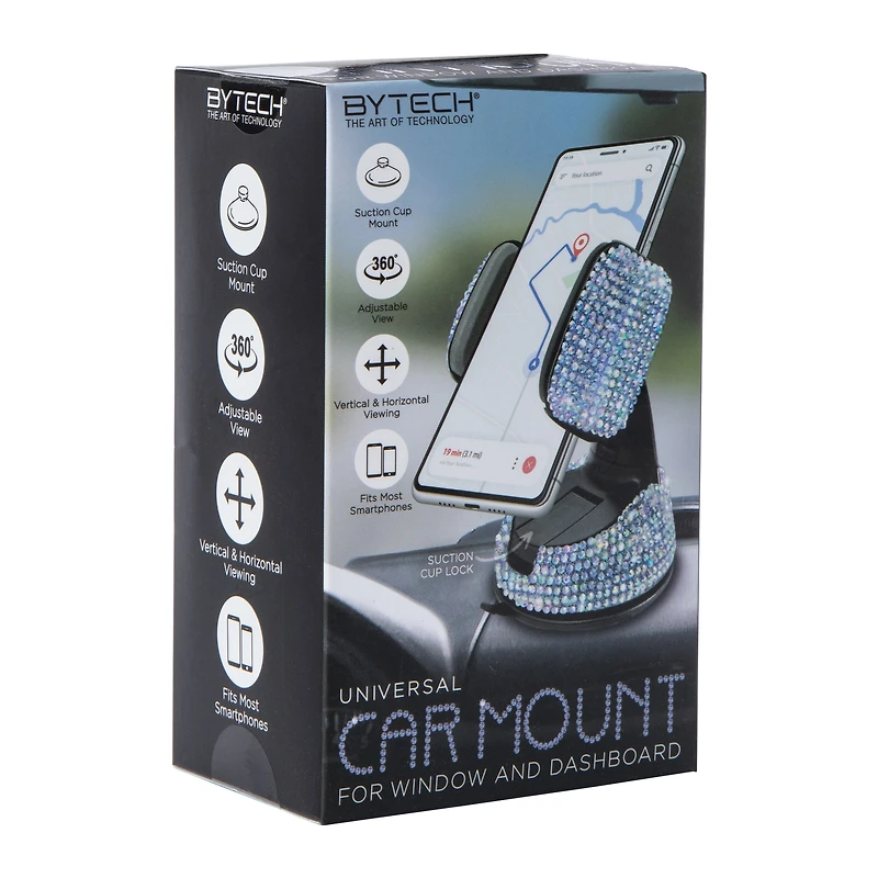 universal smartphone bling car mount