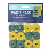 pet waste bag refill rolls 12-count (240 bags)
