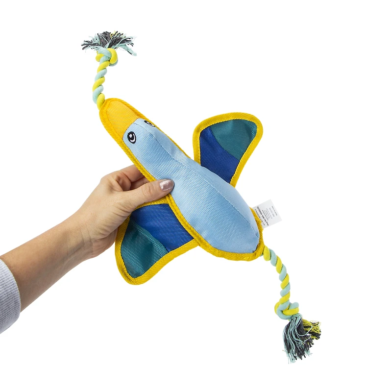 tough duck dog toy with rope