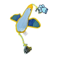 tough duck dog toy with rope