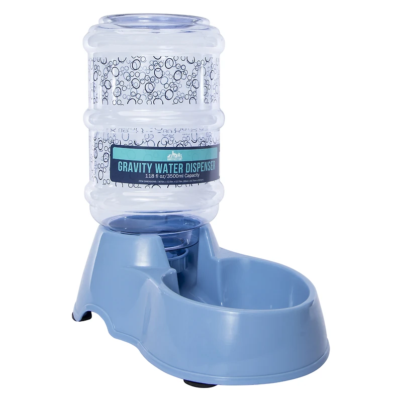 gravity water dispenser pet bowl 118 fl.oz
