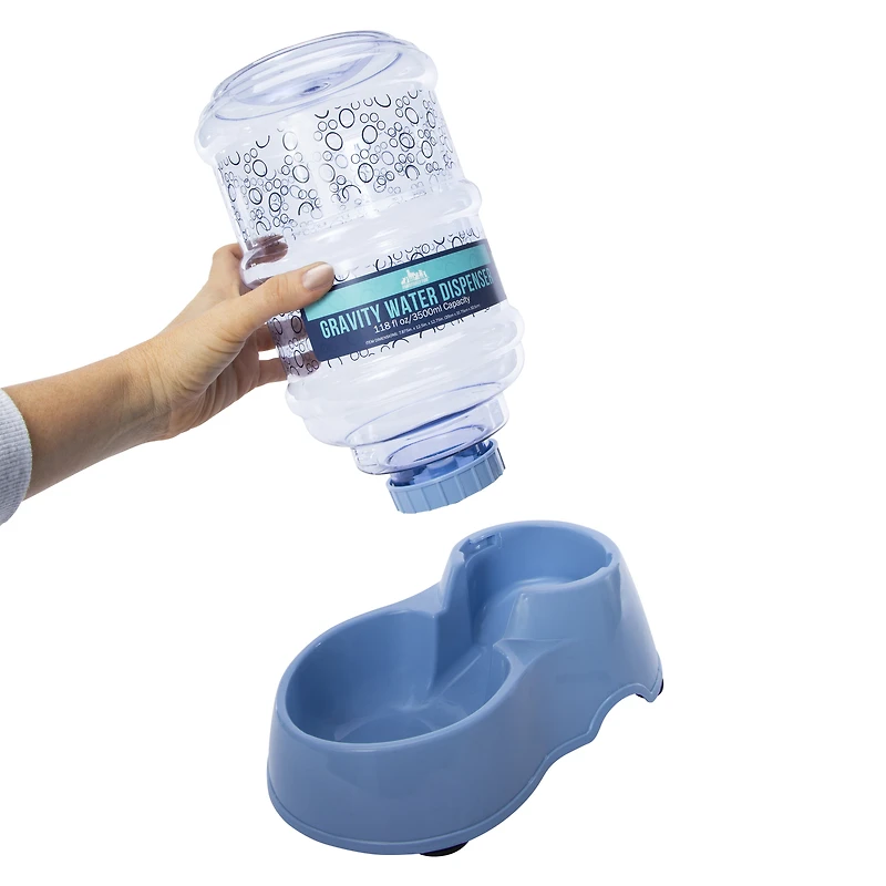 gravity water dispenser pet bowl 118 fl.oz
