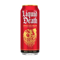 liquid death convicted melon flavored sparkling water 16.9 fl.oz