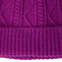 cable knit beanie hat